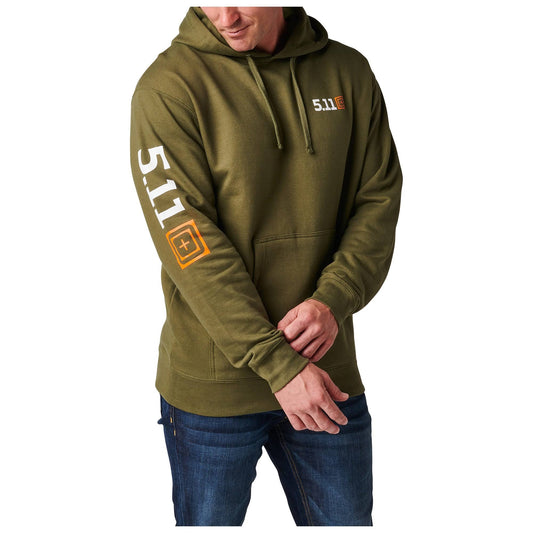 5.11 Topo Legacy Hoodie, Mens Red Bourbon