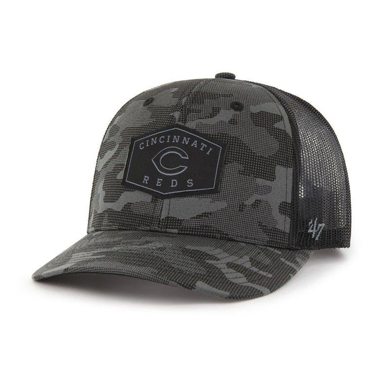 47 Mens New York Yankees Convoy Trucker Hat - Charcoal Camo - Each