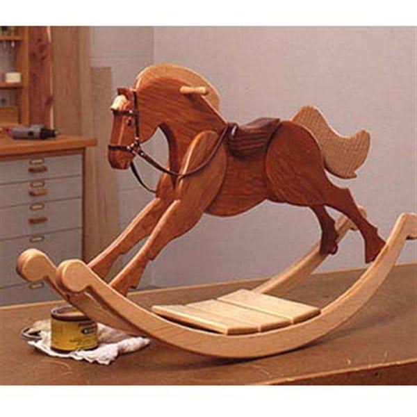 Wood Magazine Woodworking Project Paper Plan to Build Playroom Palomino Rocking Horse by Woodcraft