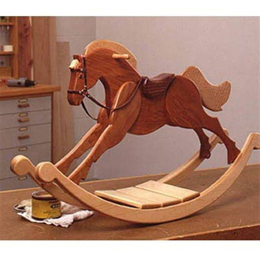 Wood Magazine Woodworking Project Paper Plan to Build Playroom Palomino Rocking Horse by Woodcraft