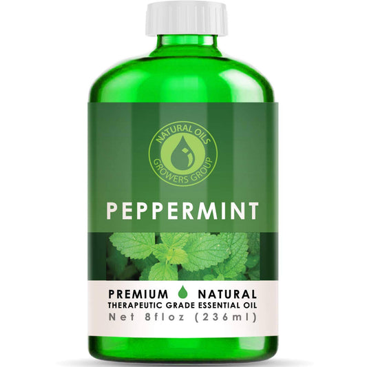 8 oz - Peppermint Essential Oil - Therapeutic Grade Peppermint Oil - 8 Ounce Bottle