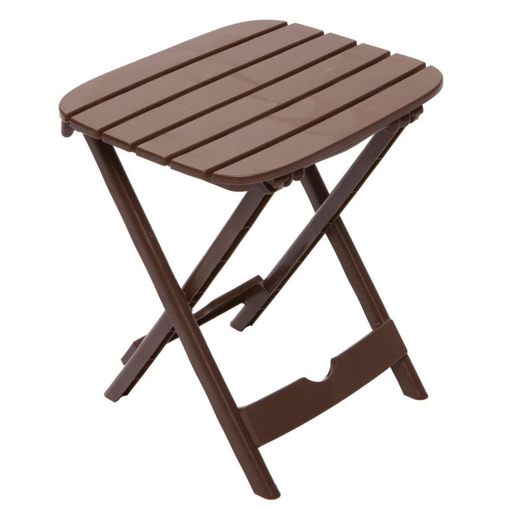 Adams USA Quik-Fold Tag Along Table, Brown