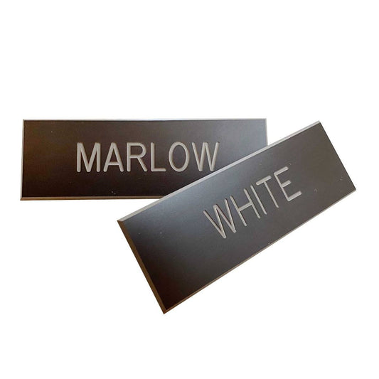 AGSU Nameplate - Marlow White