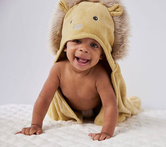 west elm x pbk Lion Hooded Towel