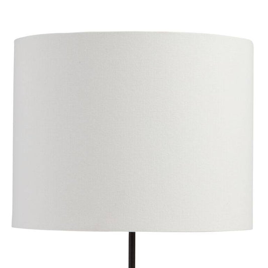 White Linen Drum Table Lamp Shade with Gold Lining by World Market