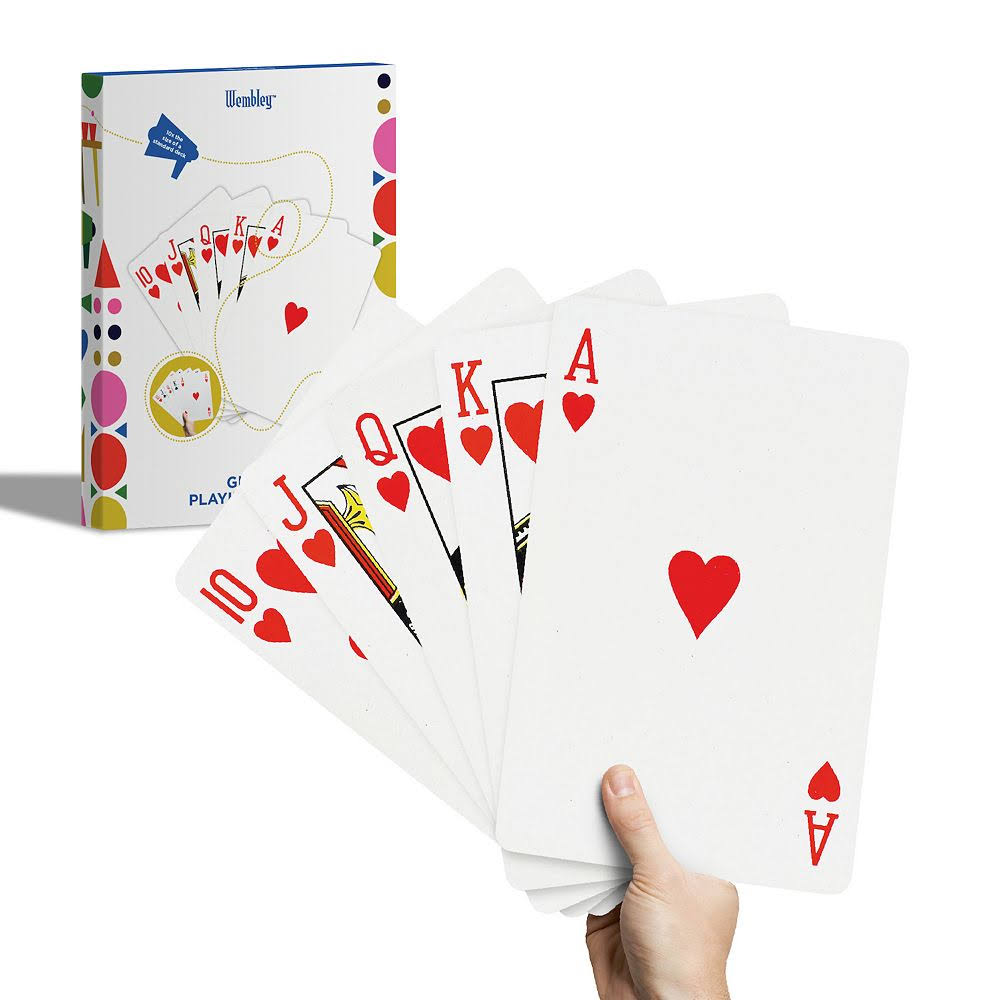 Wembley Jumbo Giant Playing Cards, Red