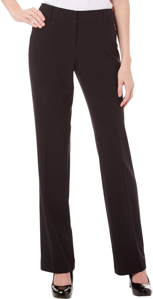 A. Byer Juniors Solid Straight Leg Pants Black 11