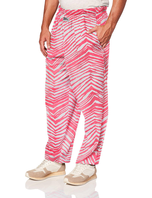 Zubaz Mens Standard Classic Zebra Printed Athletic Lounge Pants