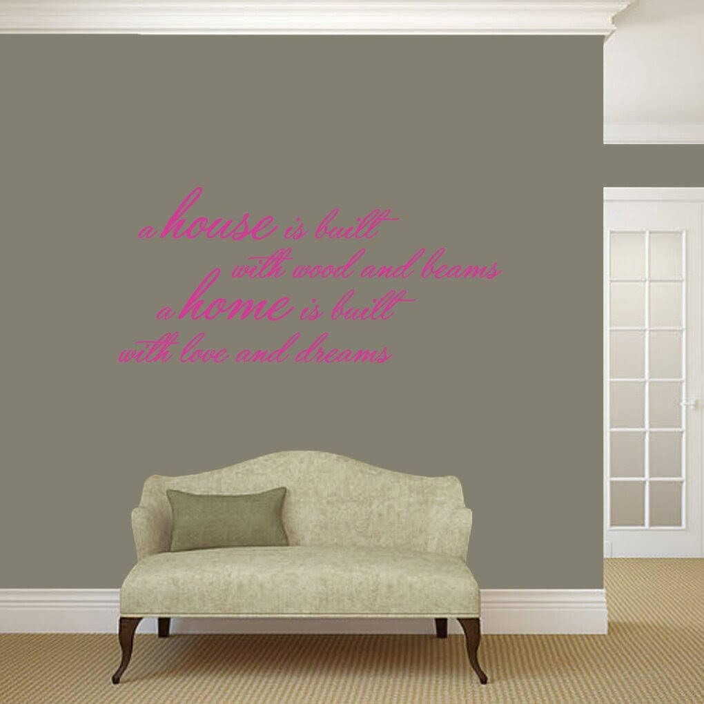 A House Is Built Wall Decal Charlton Home