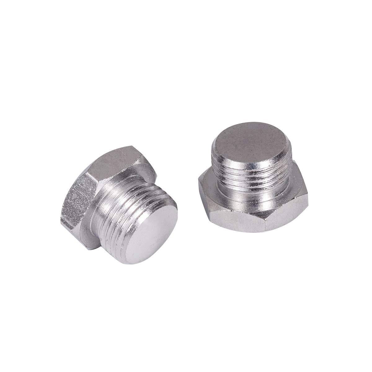 2pcs 18mm M18x1.5 O2 Port Plug Bung