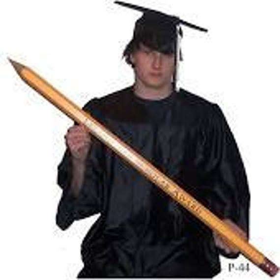 44 inch Giant pencil Large pencil Big pencil Jumbo pencil Huge pencil Made in U.S.A. A real working pencil Can be personalized with text.