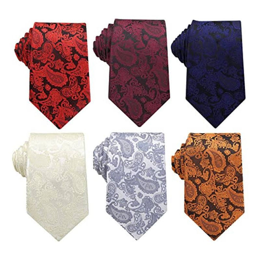 WeiShang Lot 12 Pcs Classic Mens 100% Silk Tie Necktie Woven Jacquard Neck Ties (Style 2)