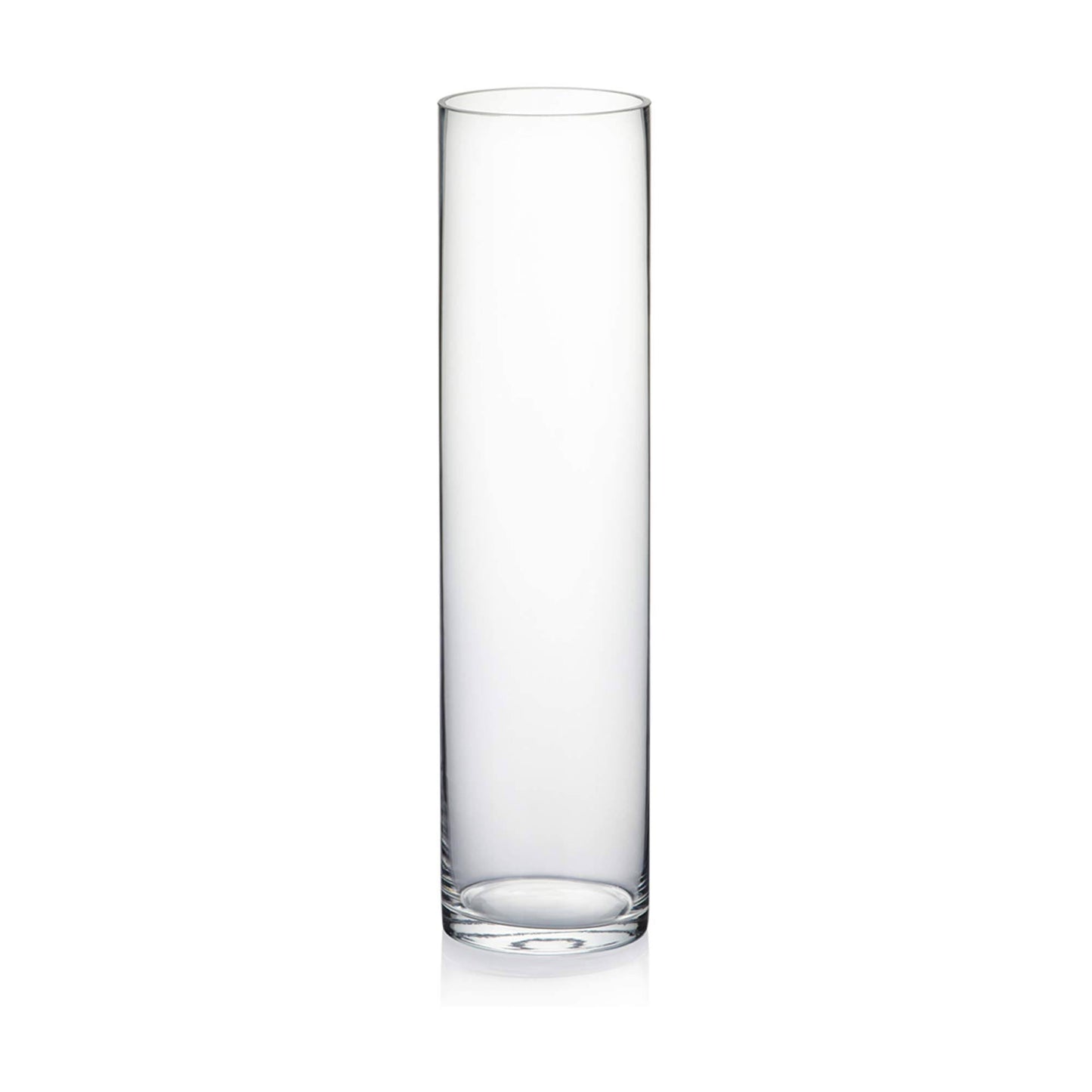 WGV Internatonal Clear Glass 3-Inch x 16-inch Cylinder Vase