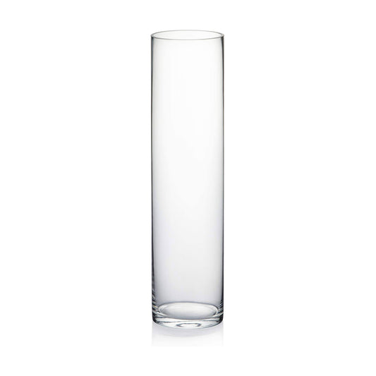 WGV Internatonal Clear Glass 3-Inch x 16-inch Cylinder Vase