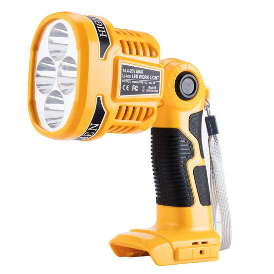 20V Tools LED Light, lenmax Emergency Spotlight Powered by DeWalt 20V-60V Max