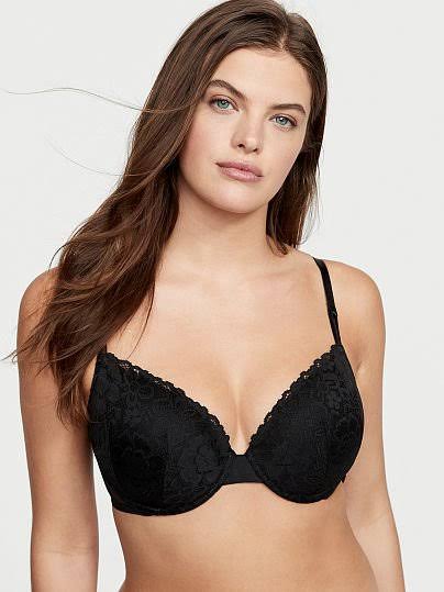 Womens Victorias Secret Sexy Tee LaCie Pushup Bra - Black