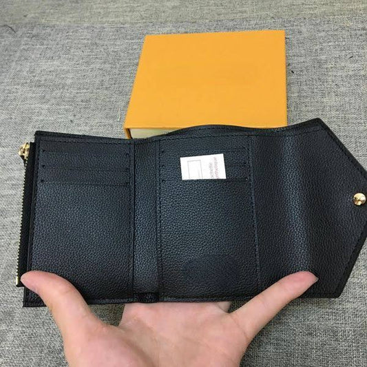 2023 small clover wallets for women bag fashion short clover wallet classic credit card holder 41938