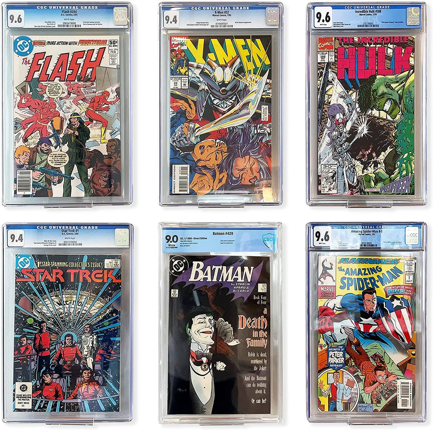 X-FLOAT Clear Floating Shelves (Wall Mounted) for Displaying Comic Books (Set of 6)