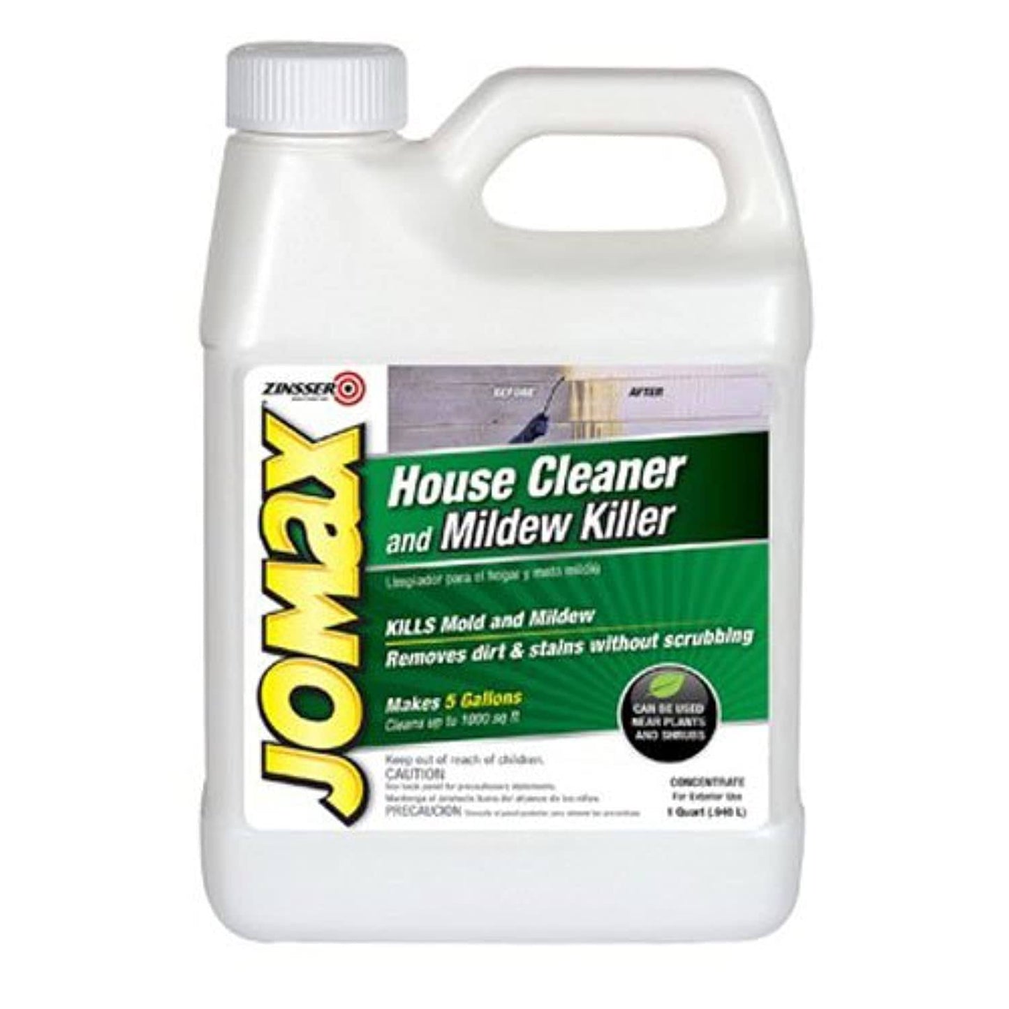 Zinsser 60104 Jomax House Cleaner and Mildew Killer 1 Quart