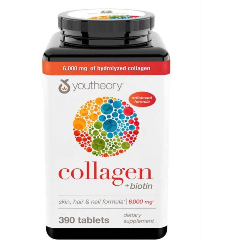 Youtheory Collagen 390 Tablets Plus Biotin