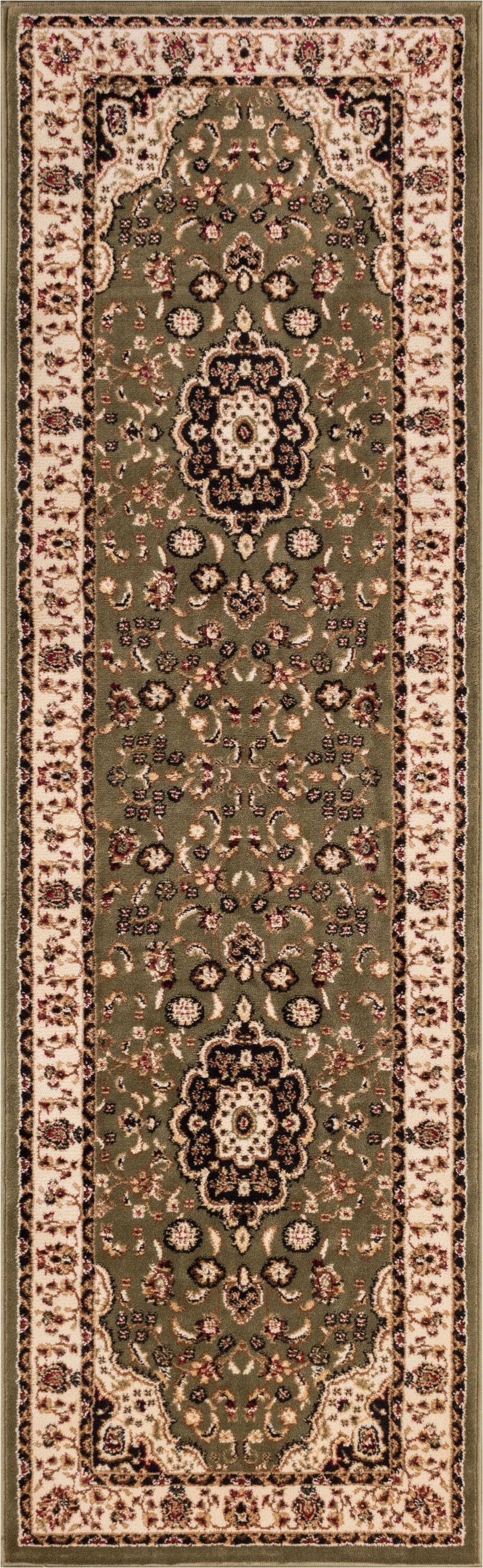 Well Woven Barclay Medallion Kashan Traditional Red 311 inch x 53 inch Area Rug