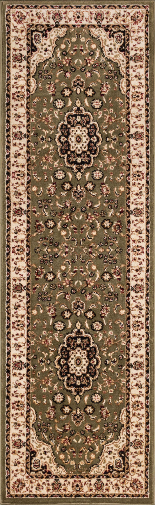 Well Woven Barclay Medallion Kashan Traditional Red 311 inch x 53 inch Area Rug