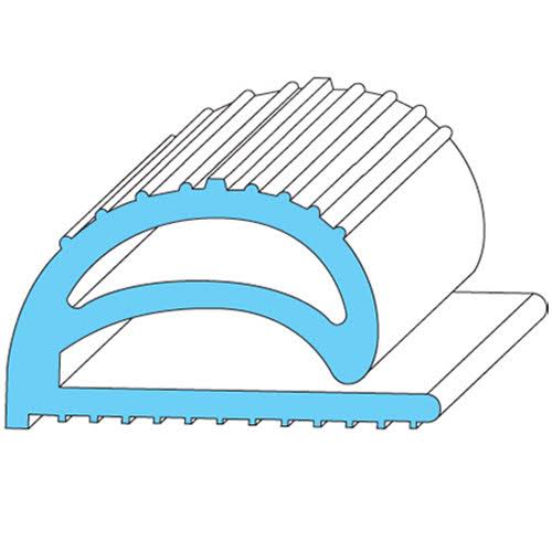 All Points 74-1076 Rubber Compression Door Gasket Strip - 25 x 7/8 x 1/2