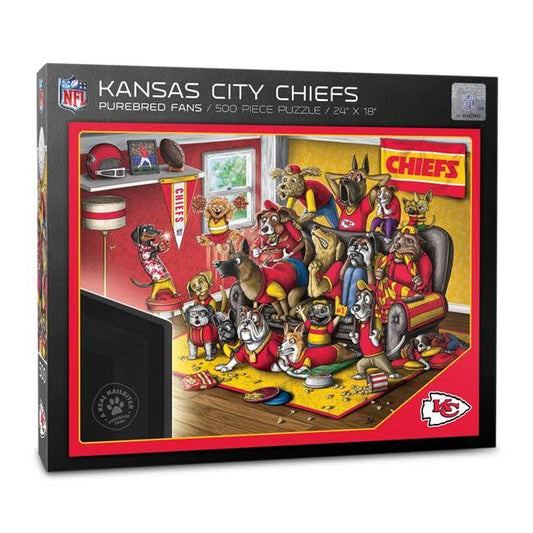 YouTheFan Purebred Fans-A Real Nailbiter 500-Piece Puzzle, Kansas City