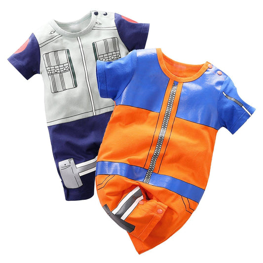 YFYBaby Baby Boys 2 Pack Short Sleeve Romper Toddler Cartoon Onesie Outfits