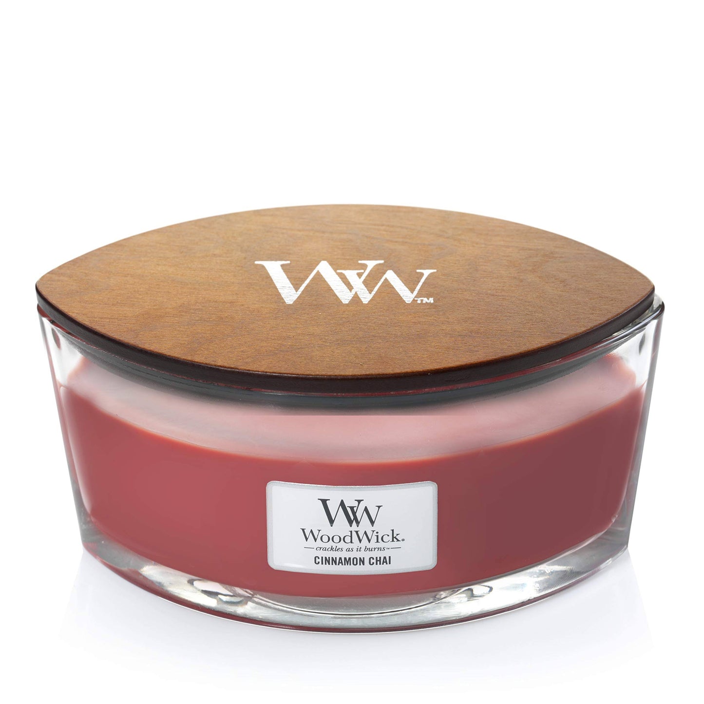 WoodWick Cinnamon Chai HearthWick Ellipse Candle