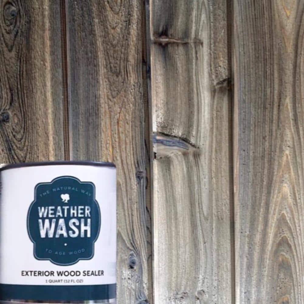 1 qt. Weatherwash Clear Exterior Water-Based Wood Sealer