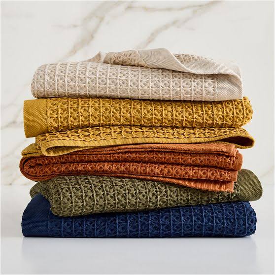 West Elm Plush Waffle Towel