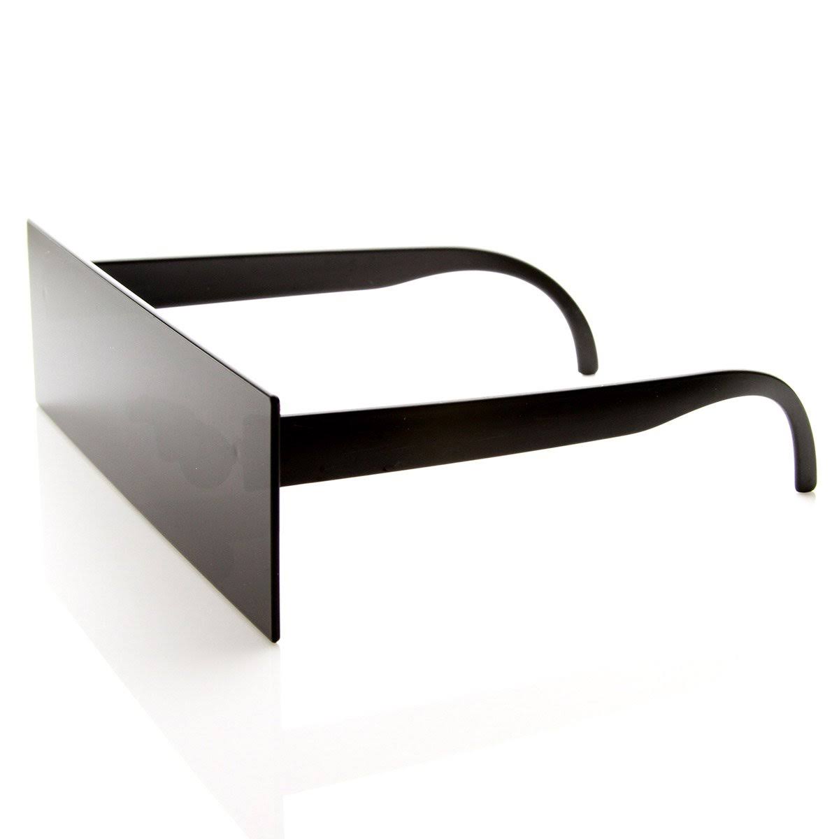 zeroUV - Internet Censorship One-Piece Black Bar Novelty Sunglasses (Black)