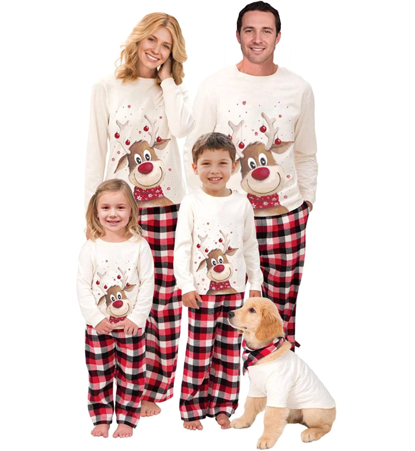 WephuPSho Family Christmas Pjs Matching Sets Baby Christmas Matching Jammies for Adults and Kids Holiday Xmas Sleepwear Set