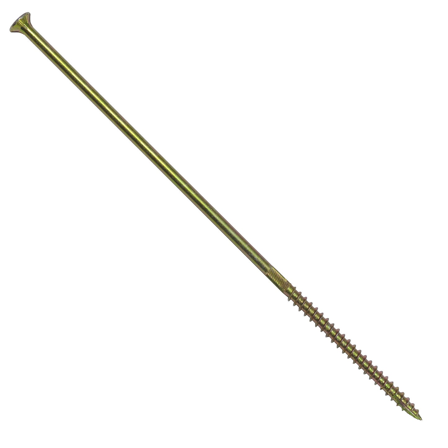 #14 x 7 inch Extra Long Gold Star Wood Screw Torx/Star Drive Head (1 pound) - Multipurpose Torx/Star Drive Wood Screws