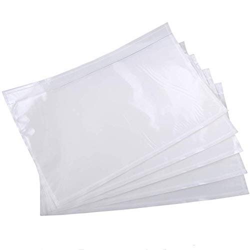 9527 Product 6 x 9 Clear Adhesive Top Loading Packing List Clear Shipping Pouches Mailing/Shipping Label Envelopes (100 Pack)