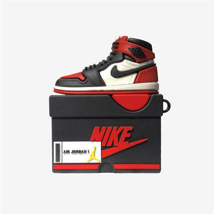 Air Jordan 1 Sneaker Airpods Case Airpod Pros / Red