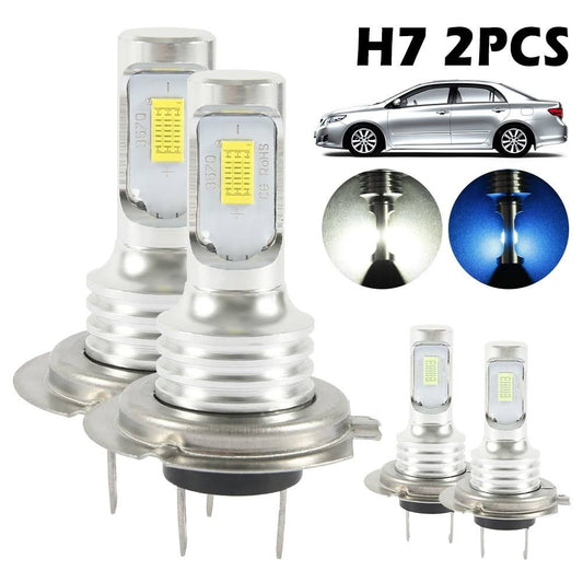 6000k/8000k Super Bright H7 LED Headlight Bulbs Kit High Low Beam