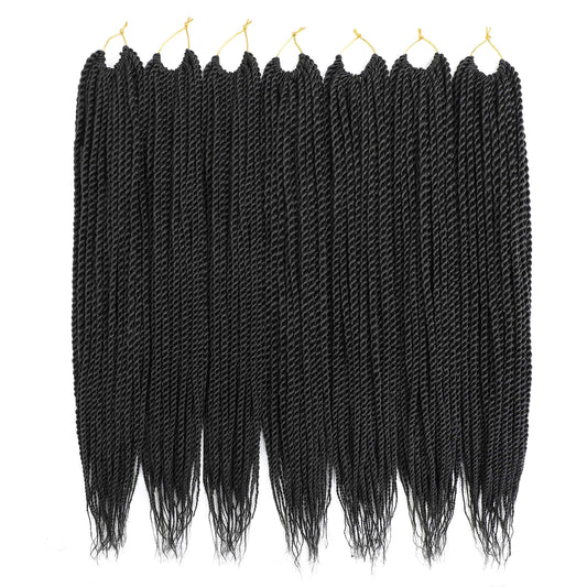 Ailsa Senegalese Twist Crochet Hair - 7Packs 14inch Senegalese Twist Crochet Braids Hair Black Women, Pre Looped Crochet Ombre Braids Hair Synthetic