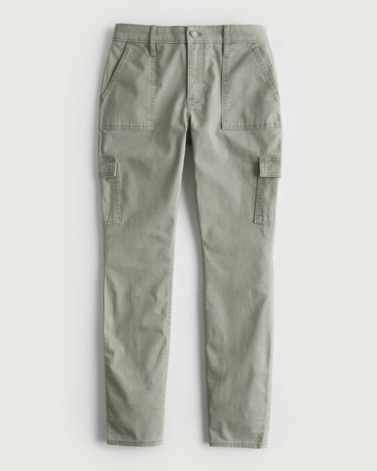 Womens High-Rise Super Skinny Cargo Pants