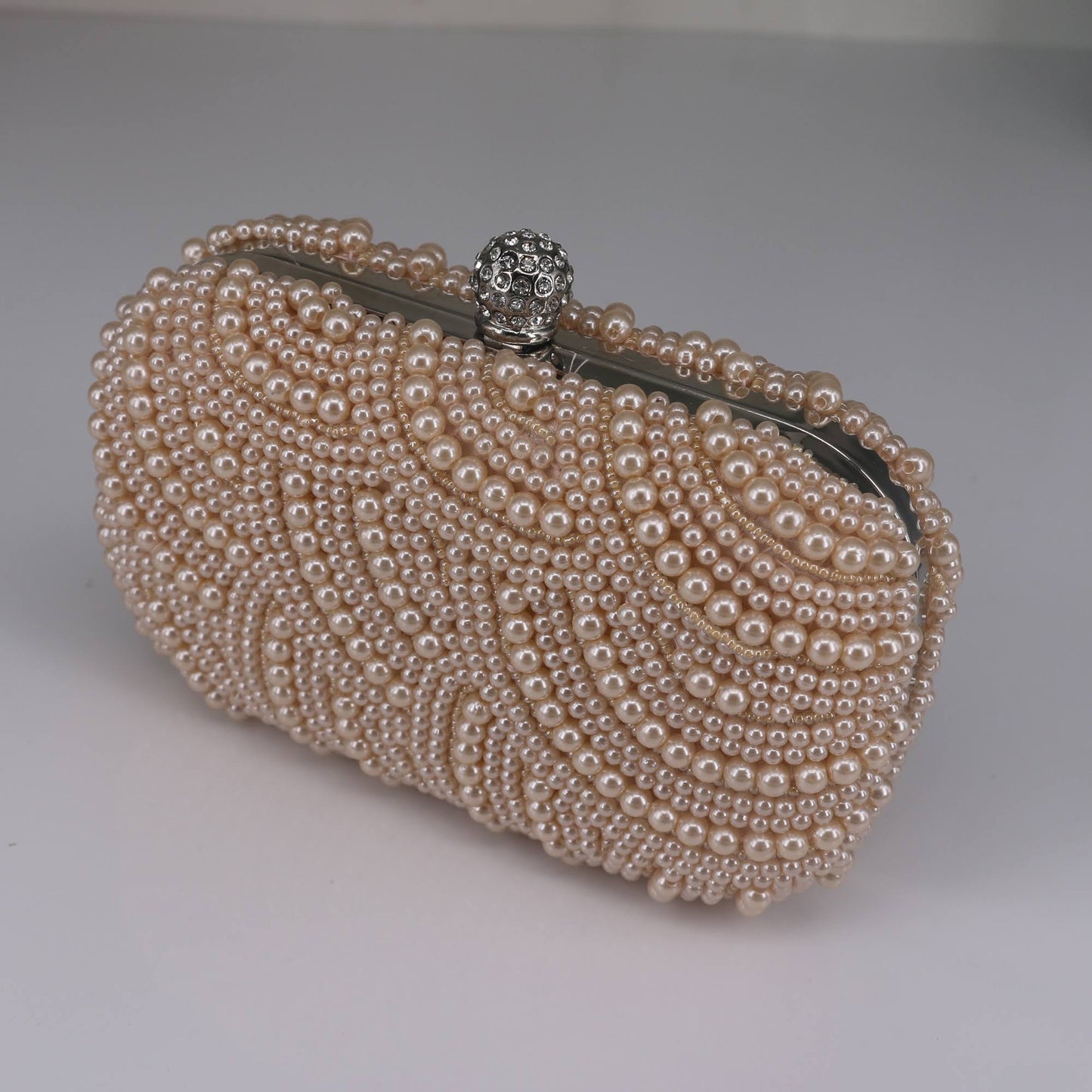 Womens Temu Pearl Clutch Bag Bride Purse For Wedding Party Events