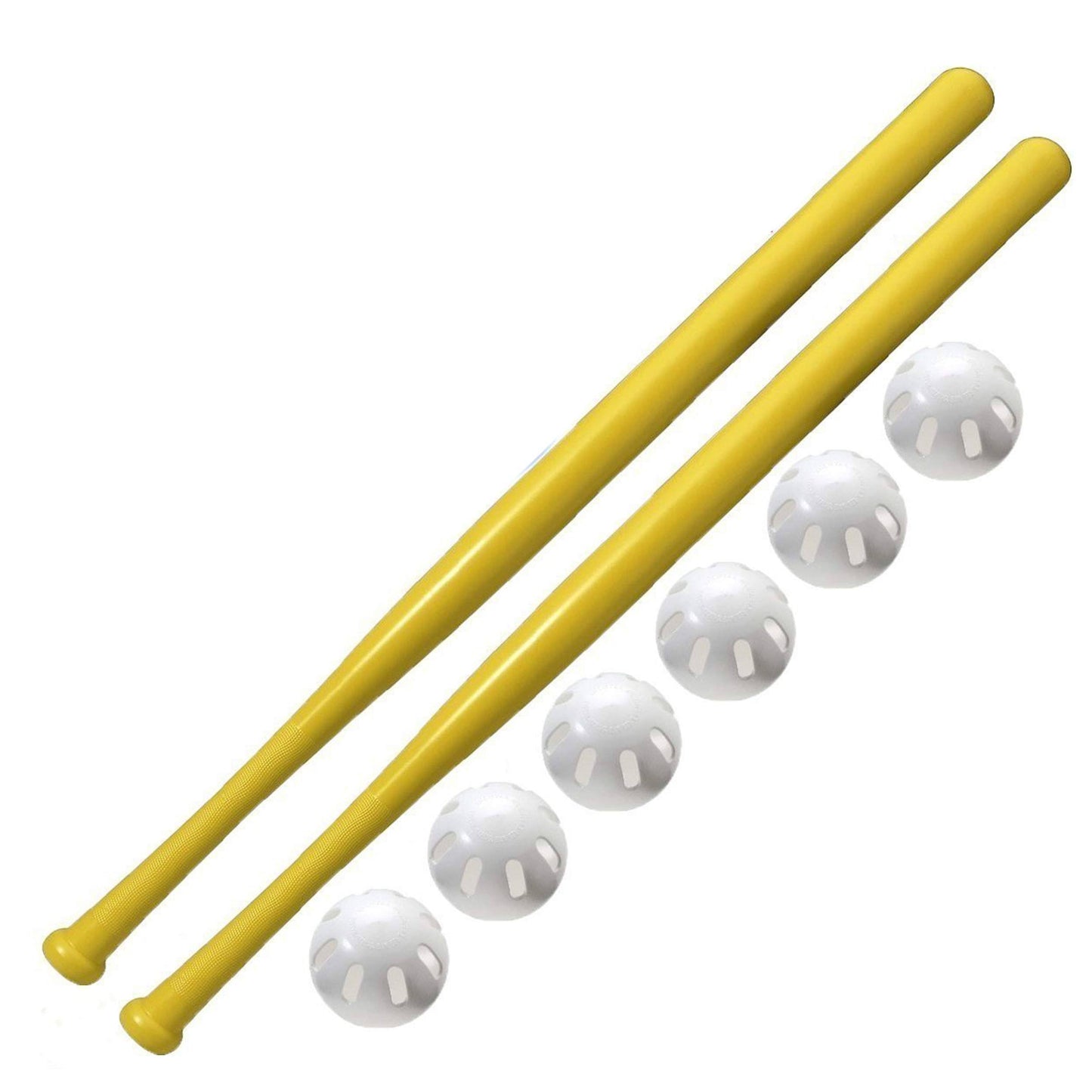 Wiffle Ball 2 Pack Wiffle 32 Bats and 6 Baseballs Official Size 8 Pack