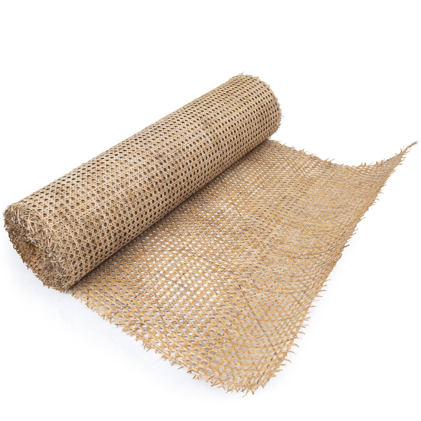 24 Width Natuaral Rattan Webbing for Caning Projects 24 W x 2 ft L Pre - Woven Open Mesh Cane - Cane Webbing Sheet- Natural Rattan Cane Webbing Roll