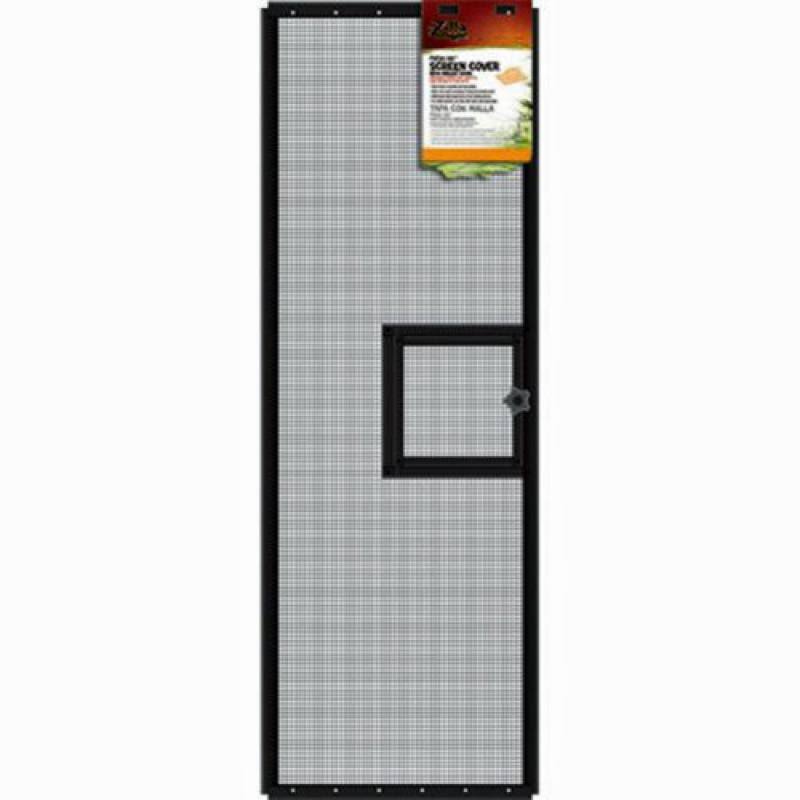 Zilla Fresh Air Screen Cover with Hinged Door - 20 x 10