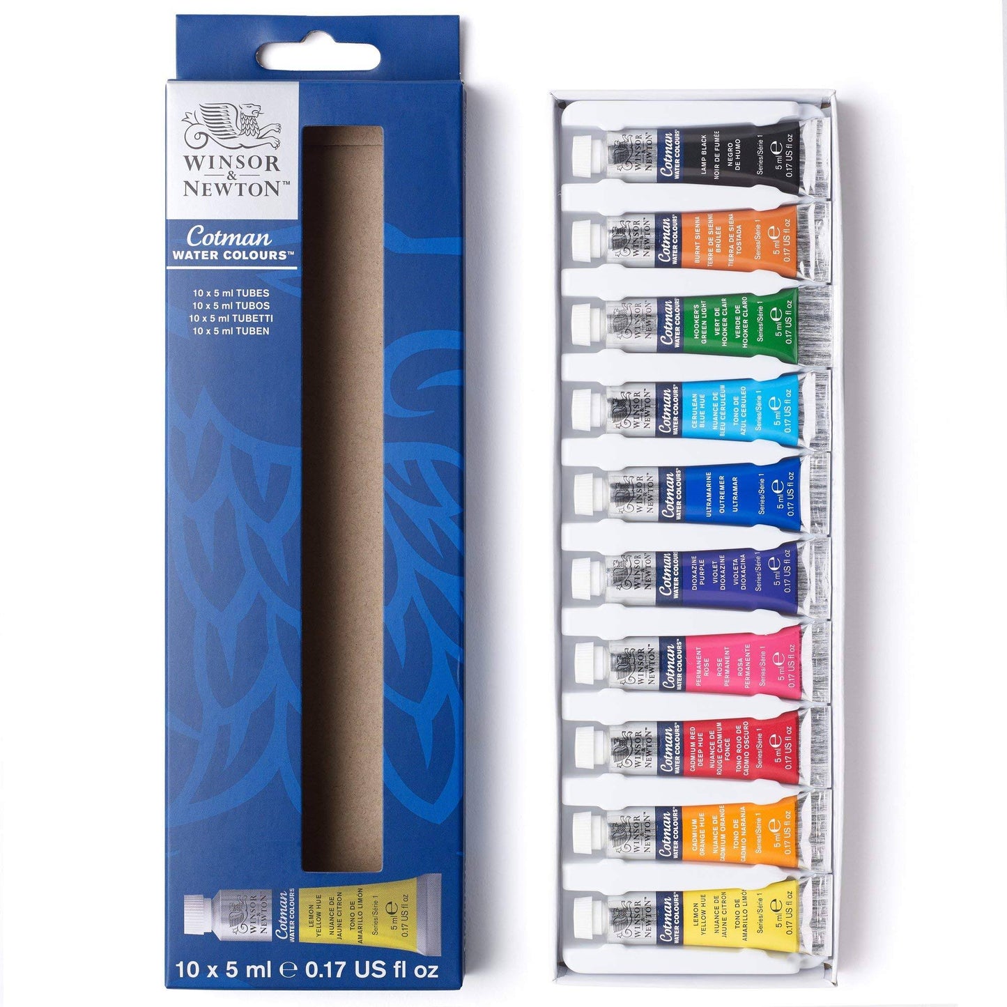 Winsor & Newton Cotman Watercolor 5 ml Introduction Set of 10