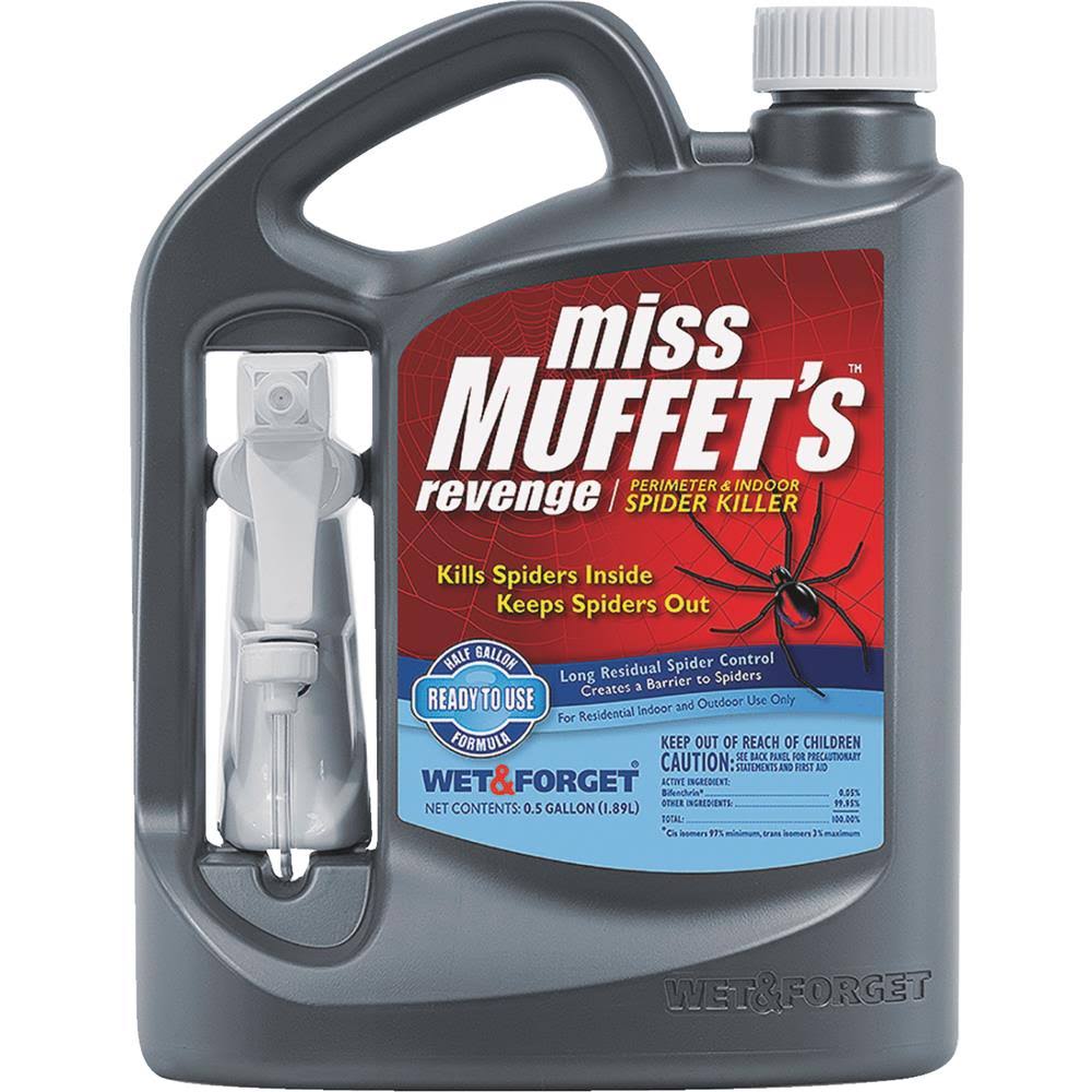 Wet and Forget 00041 1/2 Gallon Miss Muffets Revenge Spider Killer, 4-Pack