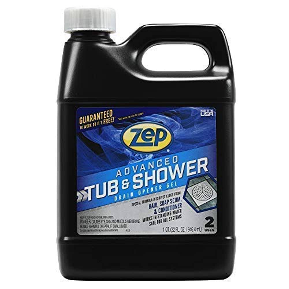 Zep Advanced Tub and Shower Drain Opener Gel 32 Ounce U49210 (Case of 12)