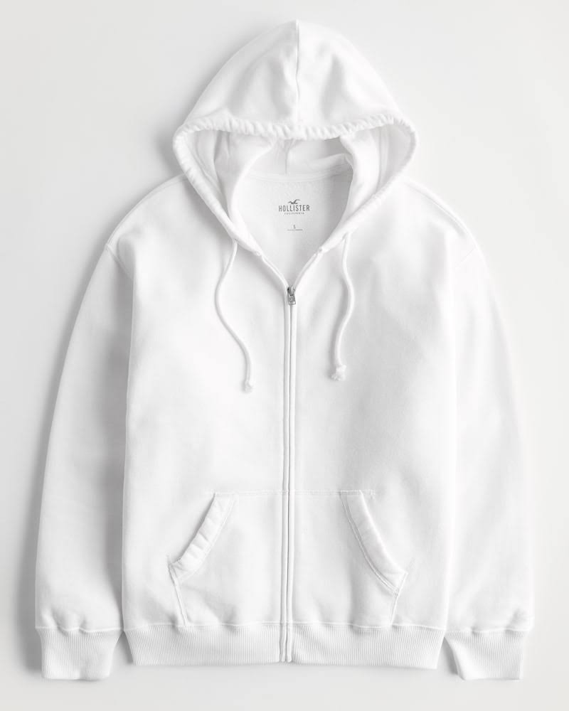 Womens Oversized Full-Zip Hoodie