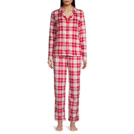 Adonna Microfiber Notch Collar Pajama Set Womens