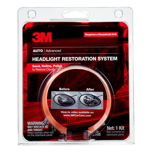 3M 39008 Headlight Lens Restore System, Price/each